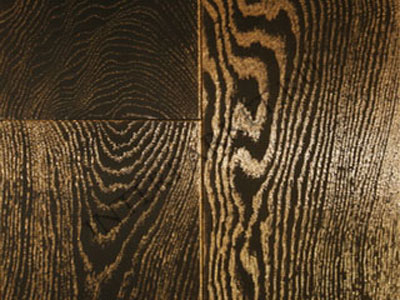 Массивная доска Antic Wood Дуб Чёрный (Золотые поры)